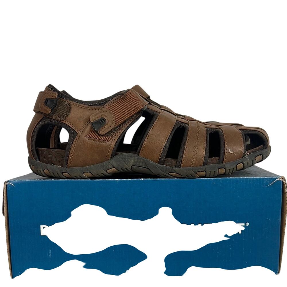 W/ box nunn bush riobravo sandal sz12w tan #84799 leather mens